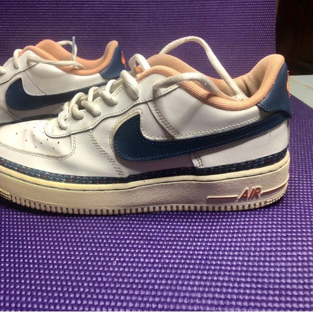 Nike Air Force 1 Low Swoosh Chain GS CK9708 100 Size 7Y